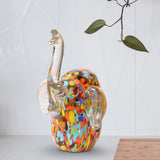 Maxbell Glass Animal Sculpture Collection New Year Animal Figurines Vivid Style B