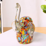 Maxbell Glass Animal Sculpture Collection New Year Animal Figurines Vivid Style B
