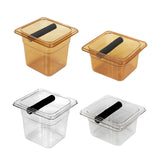 Maxbell Acrylic Espresso Knocking Box Durable for Household Restaurant Barista Large tawny