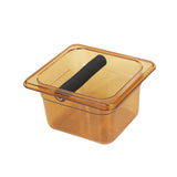 Maxbell Acrylic Espresso Knocking Box Durable for Household Restaurant Barista Small tawny