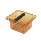 Maxbell Acrylic Espresso Knocking Box Durable for Household Restaurant Barista Small tawny