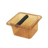 Maxbell Acrylic Espresso Knocking Box Durable for Household Restaurant Barista Small tawny