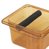 Maxbell Acrylic Espresso Knocking Box Durable for Household Restaurant Barista Small tawny