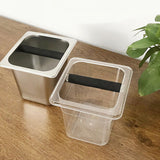 Maxbell Acrylic Espresso Knocking Box Durable for Household Restaurant Barista Large clear