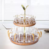 Maxbell Drinks Glass Cup Rack Cup Drying and Serving Rack for Bar Coffee Kitchen