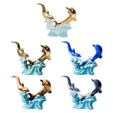 Maxbell Creative Creative Dolphin Rack Animal Sculpture Crafts for gifts style A
