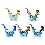 Maxbell Creative Creative Dolphin Rack Animal Sculpture Crafts for gifts style A
