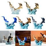 Maxbell Creative Creative Dolphin Rack Animal Sculpture Crafts for gifts style A