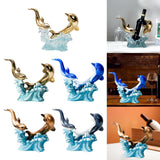 Maxbell Creative Creative Dolphin Rack Animal Sculpture Crafts for gifts style A