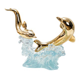 Maxbell Creative Creative Dolphin Rack Animal Sculpture Crafts for gifts style A