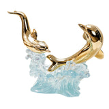 Maxbell Creative Creative Dolphin Rack Animal Sculpture Crafts for gifts style A
