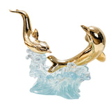 Maxbell Creative Creative Dolphin Rack Animal Sculpture Crafts for gifts style A