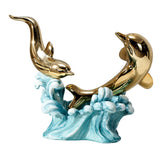 Maxbell Creative Creative Dolphin Rack Animal Sculpture Crafts for gifts style B