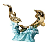 Maxbell Creative Creative Dolphin Rack Animal Sculpture Crafts for gifts style B