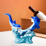 Maxbell Creative Creative Dolphin Rack Animal Sculpture Crafts for gifts style C