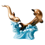 Maxbell Creative Creative Dolphin Rack Animal Sculpture Crafts for gifts style D