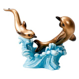 Maxbell Creative Creative Dolphin Rack Animal Sculpture Crafts for gifts style D