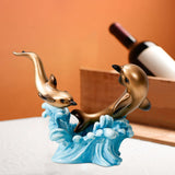 Maxbell Creative Creative Dolphin Rack Animal Sculpture Crafts for gifts style D