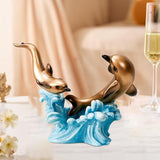 Maxbell Creative Creative Dolphin Rack Animal Sculpture Crafts for gifts style D