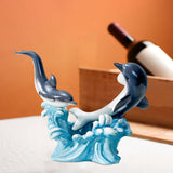 Maxbell Creative Creative Dolphin Rack Animal Sculpture Crafts for gifts style E