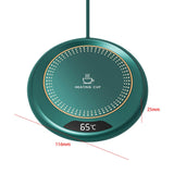 Maxbell Beverage Cup Warmer Winter Electric Coffee Constant Insulation Pad for Desk Green