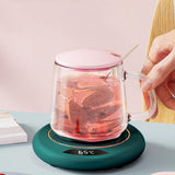 Maxbell Beverage Cup Warmer Winter Electric Coffee Constant Insulation Pad for Desk Green