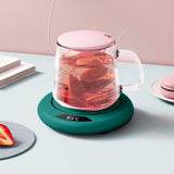 Maxbell Beverage Cup Warmer Winter Electric Coffee Constant Insulation Pad for Desk Green