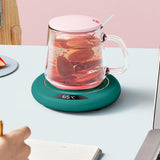 Maxbell Beverage Cup Warmer Winter Electric Coffee Constant Insulation Pad for Desk Green