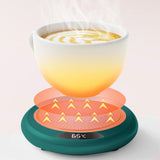 Maxbell Beverage Cup Warmer Winter Electric Coffee Constant Insulation Pad for Desk Green