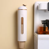 Maxbell Paper Cup Dispenser Wall Mounted with top storage Party Supplies White