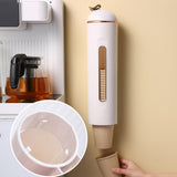 Maxbell Paper Cup Dispenser Wall Mounted with top storage Party Supplies White