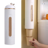 Maxbell Paper Cup Dispenser Wall Mounted with top storage Party Supplies White