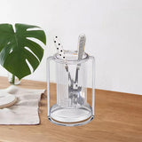 Maxbell Kitchen Utensil Holder Tableware Stand Cutlery Holder Spoon Fork Holder Single Jar Argent