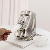 Maxbell Tissue Box Retro Statue Multipurpose Decoration for Bedroom Kitchen Bathroom Argent