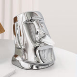 Maxbell Tissue Box Retro Statue Multipurpose Decoration for Bedroom Kitchen Bathroom Argent