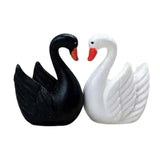 Maxbell 1 Pair Cake Topper Swan Figurines Baking Supplies for Birthday Halloween