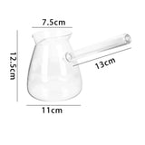 Maxbell Coffee Pot Glass Water Boiling Pot Butter Melting Pot for Coffee