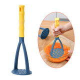 Maxbell Potato Ricer Hanging Hook Ergonomic Grip Manual for Yam Cooking Vegetable Blue