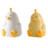 Maxbell Cute Tissue Cover Ceramic Tissue Box Holder for Hotel Countertop Living white