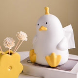 Maxbell Cute Tissue Cover Ceramic Tissue Box Holder for Hotel Countertop Living white