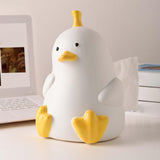 Maxbell Cute Tissue Cover Ceramic Tissue Box Holder for Hotel Countertop Living white