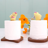 Maxbell Roll Paper Towel Holder Kitty Paw Bathroom Tissue Napkins Rack for Kitchen