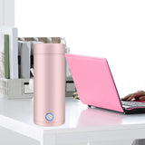 Maxbell Electric Kettle Vacuum Insulated Coffee Small us Adapter Pink