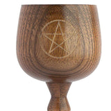 Maxbell Wooden Goblet Milk Mug Water Cup 150ml for Church Bedroom Coffee