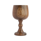 Maxbell Wooden Goblet Milk Mug Water Cup 150ml for Church Bedroom Coffee
