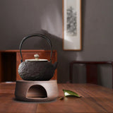 Maxbell 1 Piece Teapot Warmer Tea Warmer Stand Stoneware for Tea Restaurant Camping