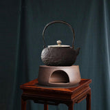 Maxbell 1 Piece Teapot Warmer Tea Warmer Stand Stoneware for Tea Restaurant Camping