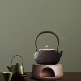 Maxbell 1 Piece Teapot Warmer Tea Warmer Stand Stoneware for Tea Restaurant Camping