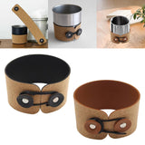 Maxbell Coffee Cup Holder Heat Resistant Cup Protector Cover Adjustable for Camping Black