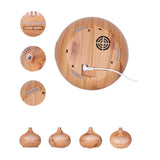Maxbell Mini Air Humidifier Wood Grain 500ml Mist Humidifier